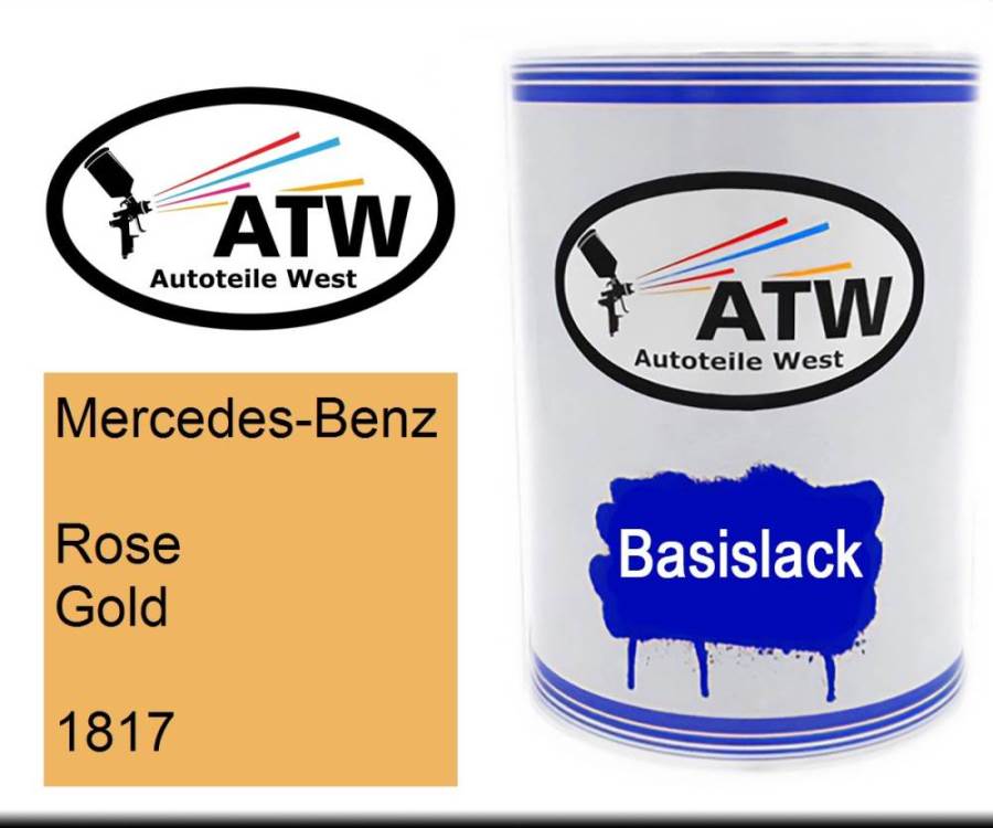 Mercedes-Benz, Rose Gold, 1817: 500ml Lackdose, von ATW Autoteile West.